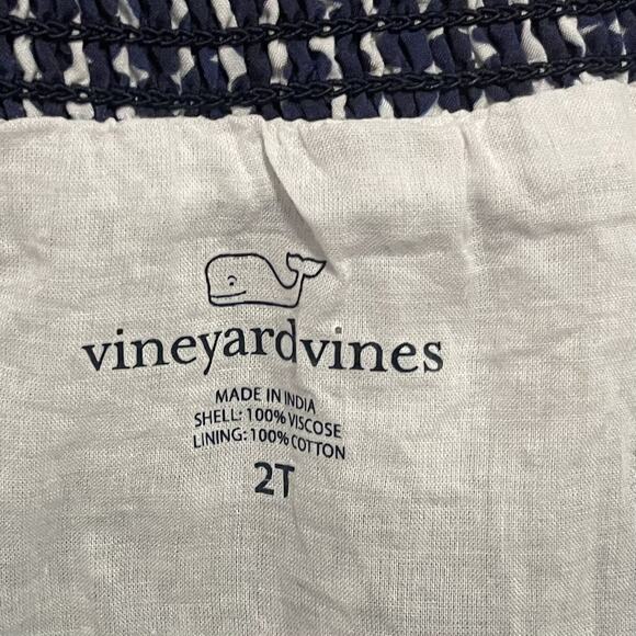 Vineyard Vines Smocked Dot Stripe Tiered Skirt Size 2T - Picture 4 of 8